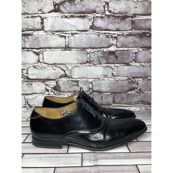 Paul Smith PS Black Patent Leather Dress Oxfords Plain Shoes Men Sz 43EU/10M US main image 13